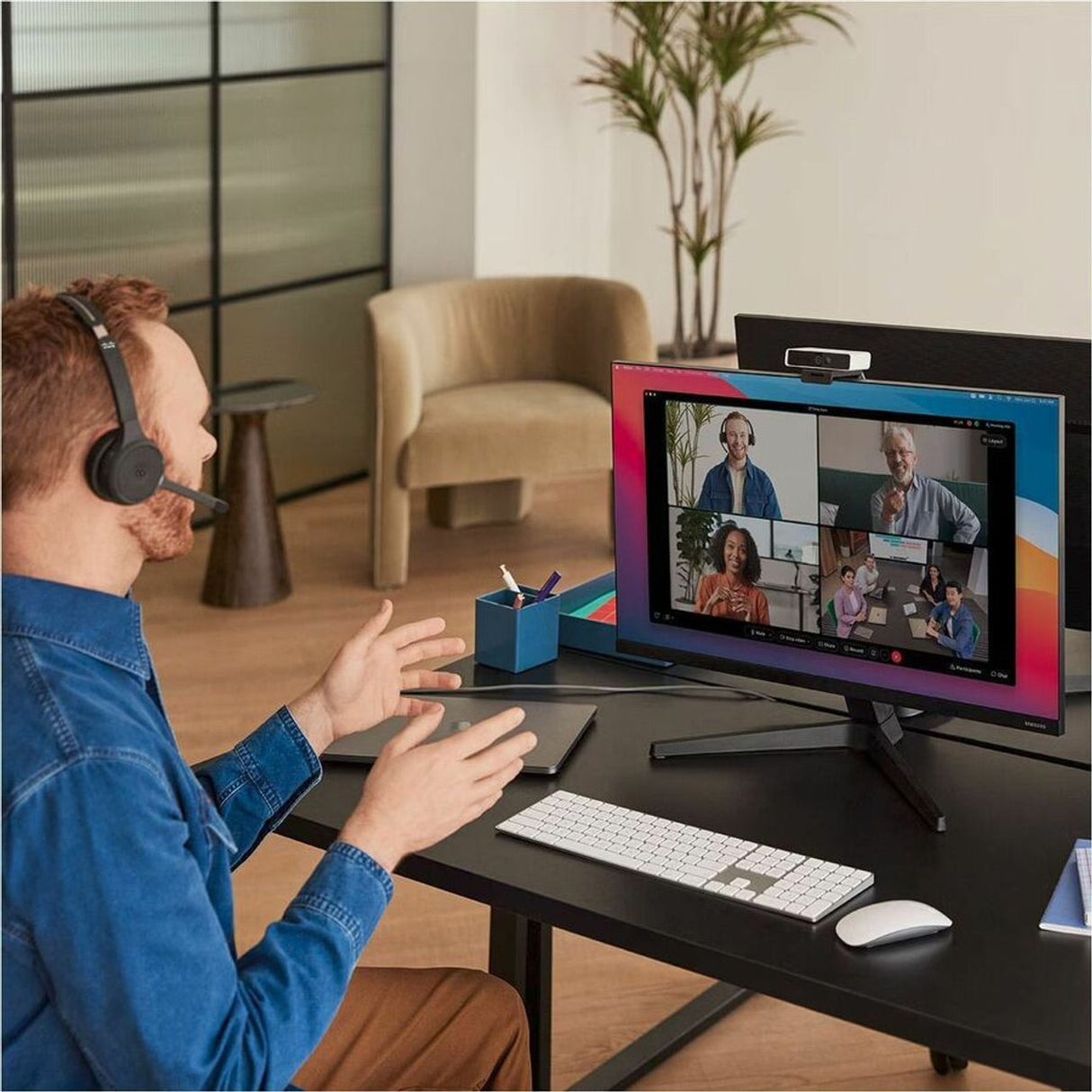 Cisco Headset 721 Wireless Single+Stand Carbon