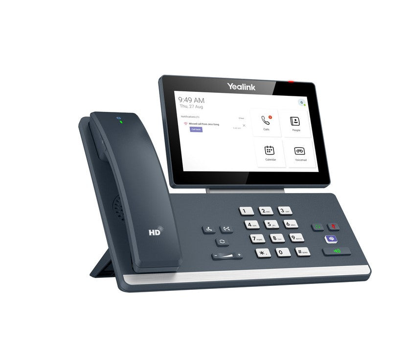 Yealink MP58 WH E2 Teams Android 13 Phone, Teams and Skype Compatible 7" Colour Touch Screen, HD Audio, Built-in Bluetooth and WiFi, Wireless Handset