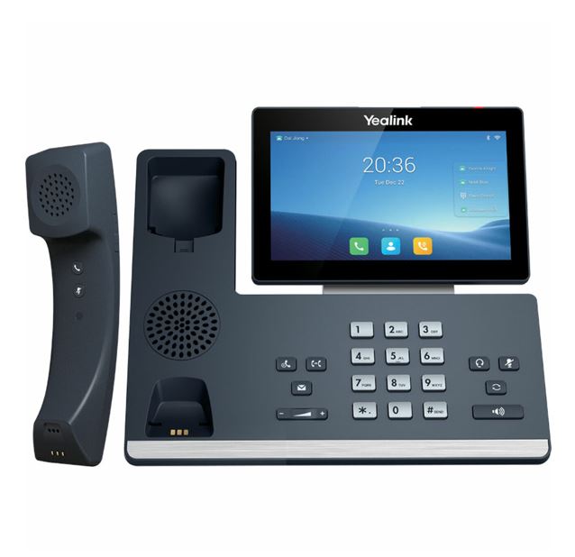 Yealink T58W Pro (T58WP) 16 Line IP HD Android Phone, colour touch screen, BT Handset (BTH58), HD voice, Dual Gig Ports, Built in Bluetooth & WiFi, USB 2.0 Port