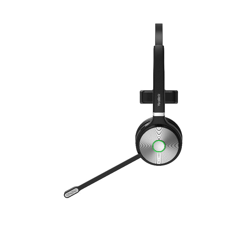 Yealink WH66 Mono UC DECT Wireless Headset, UC Workstation, HD Voice, 2-Mic Noise Cancellation & 330° Adjustable, Leather Ear Cushions, Teams Certified