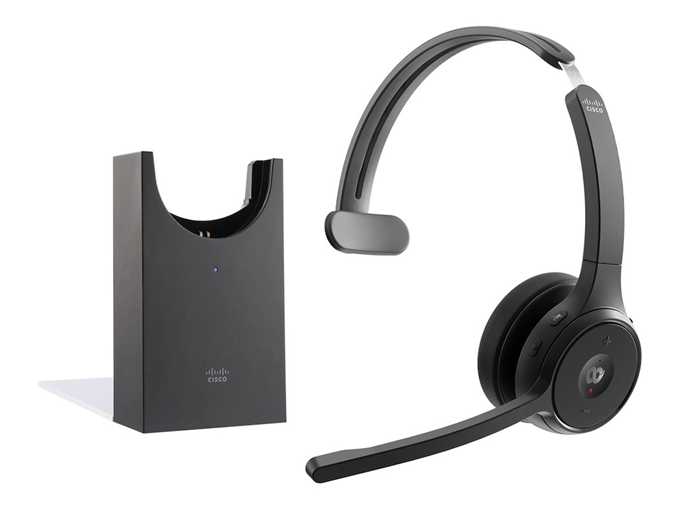 Cisco Headset 721 Wireless Single+Stand Carbon