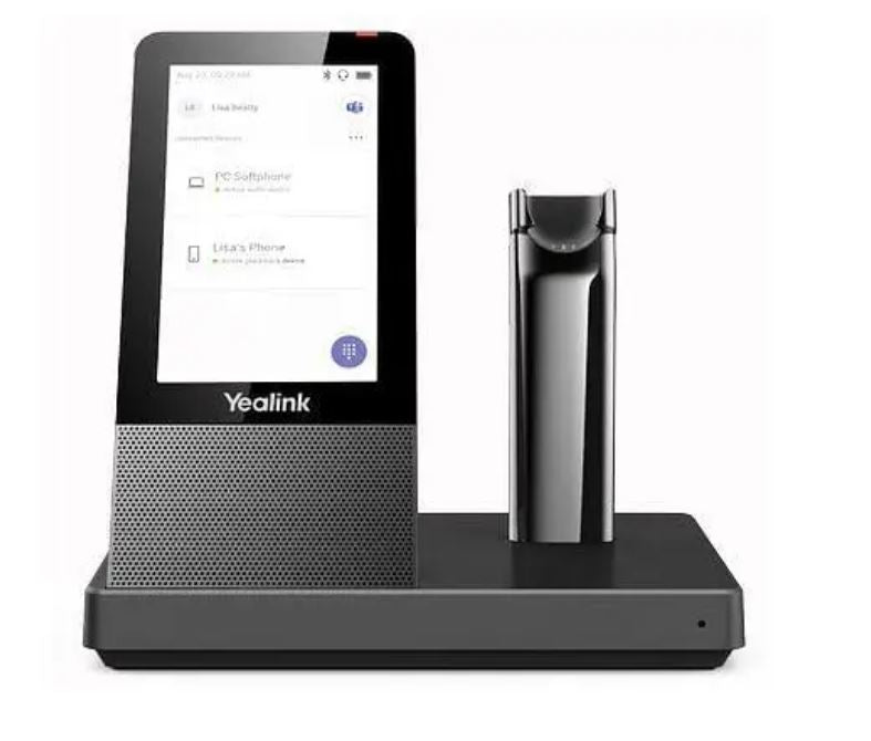 Yealink WH67 Teams DECT Wireless Convertible Headset, UC Workstation ...